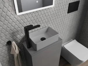 Умивальник (раковина) MEXEN NADIA 36 LIGHT GREY MATT накладний №2