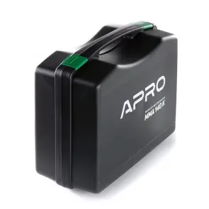Зварювальний апарат інверторний APRO MMA-140 K, ел.4мм, + набір кабелів, кейс №4