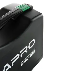 Зварювальний апарат інверторний APRO MMA-140 K, ел.4мм, + набір кабелів, кейс №10