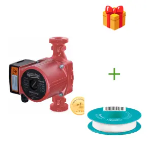 Насос циркуляційний 100Вт Hmax 6м Qmax 75л/хв Ø2" 180мм+гайки Ø1¼" AQUATICA (774134) №1