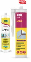 Клей - Герметик 2в1 акриловий TKK SEAL ACR White  280мл