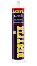 Герметик акриловий білий BESTFIX Acrylic 300 мл