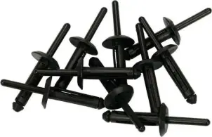 Заклепки пластикові YATO, 6.3 x 25.2 мм, 10 шт. Nylon №1