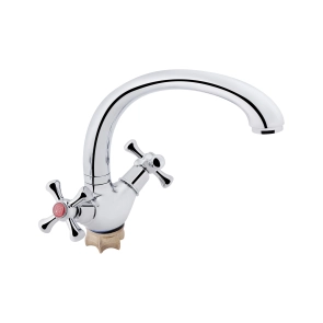Змішувач для кухні Lidz Lamb 273F двохвентильний LDLAM273FCRM21890 Chrome №1