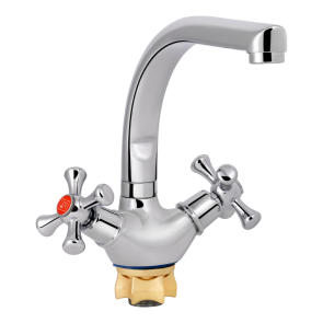 Змішувач для кухні Lidz Lamb 276F двохвентильний LDLAM276FCRM22019 Chrome №1