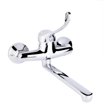 Смеситель для кухни локтевой Lidz Watt 009 настенный (k35) LDWAT009CRM34862 Chrome