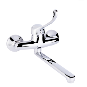 Смеситель для кухни локтевой Lidz Watt 009 настенный (k35) LDWAT009CRM34862 Chrome №1