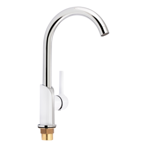 Смеситель для кухни Qtap Grand QTGRAWCR007F Chrome/White №1
