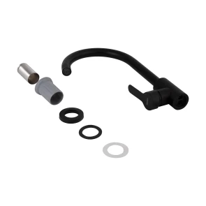 Змішувач для кухні Brinex Pure 015F U-образний Black Matt BRIPUR015FBLM №5
