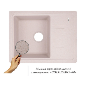 Кухонна мийка Lidz 620x435/200 COL-06 (LIDZCOL06620435200) №3