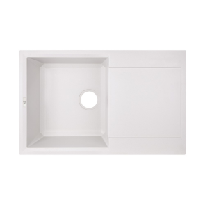 Кухонна мийка Lidz 790x495/230 WHI-01 (LIDZWHI01790495230) №1