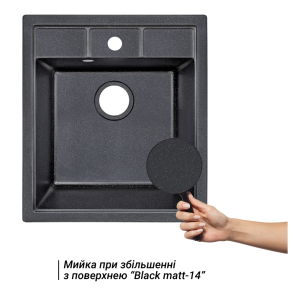 Кухонная мойка Lidz 460х515/200 BLM-14 (LIDZBLM14460515200) №3
