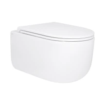 Унитаз подвесной Qtap Taurus безободковый с сиденьем Soft-close QT2433084EUQW