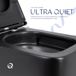 Унітаз підвісний Qtap Gemini безободковий з сидінням Soft-close QT2533076EUQMB №5