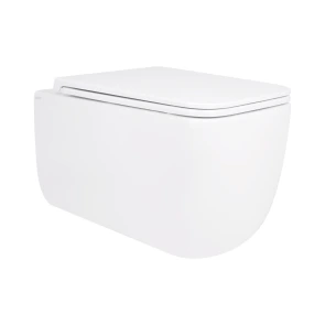 Унітаз підвісний Qtap Gemini безободковий з сидінням Soft-close QT2533076EUQW №1