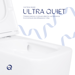 Унітаз підвісний Qtap Gemini безободковий з сидінням Soft-close QT2533076EUQW №5