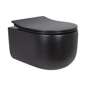 Унітаз підвісний Qtap Taurus безободковий з сидінням Soft-close QT2433084EUQMB №1