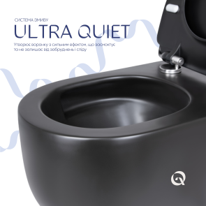 Унітаз підвісний Qtap Taurus безободковий з сидінням Soft-close QT2433084EUQMB №5