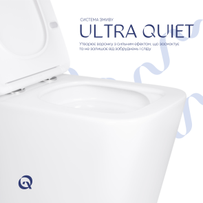 Унитаз подвесной Qtap Tern Ultra Quiet с сиденьем с сиденьем Soft-Close WHITE QT17332303AW №5