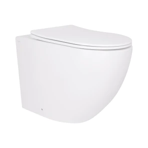 Унітаз підвісний Qtap Robin Ultra Quiet безобідковий з сідінням Soft-close 520x365x365 мм WHITE №1