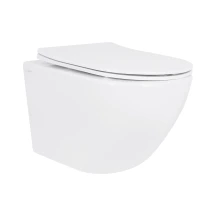 Унитаз подвесной Qtap Jay безободковый с сиденьем Soft-close QT07335175W