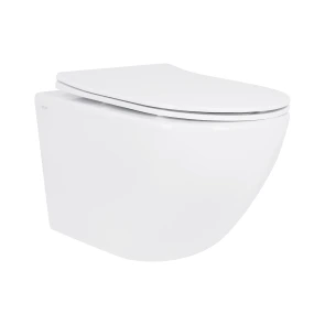 Унитаз подвесной Qtap Jay безободковый с сиденьем Soft-close QT07335175W №1