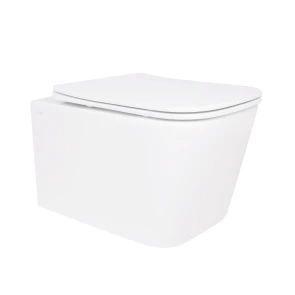 Унітаз підвісний Qtap Crow безобідковий з сідінням Soft-close QT05335170W №1