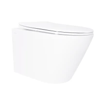 Унитаз подвесной Qtap Swan безободковый с сиденьем Soft-close QT16335180W