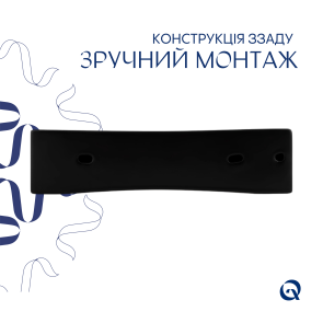 Раковина Qtap Nando LT 500х420х130 Matt black QT12116146AMB №5