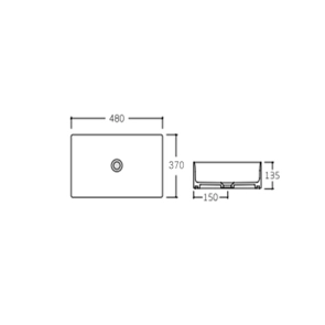 Раковина-чаша Qtap Tern 480х370х135 White QT17116069W №2