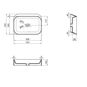 Раковина-чаша Qtap Scorpio 550х390х120 White QT14112243WN №2