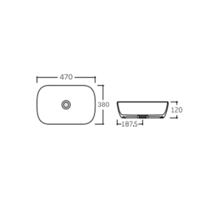 Раковина-чаша Qtap Aquarius 470x380x120 White QT21116302W №2
