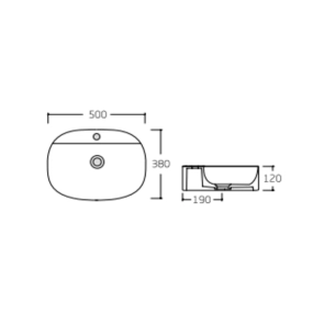 Раковина-чаша Qtap Scorpio 500x380x120 White QT14116533W №2