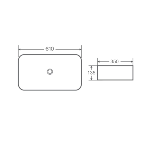 Раковина-чаша Qtap Tern 610x350x135 White QT17118140W №2