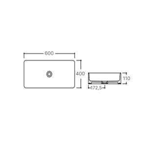 Раковина-чаша Qtap Tern 600x400x110 White QT171180841W №2