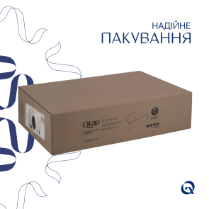 Комплект Qtap Robin: Раковина накладная прямоугольная 600x390x150 мм Matt Black + Донный клапан PU03 №5