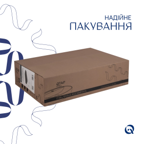 Комплект Qtap Scorpio: Раковина накладная прямоугольная 550х390х120 мм Matt Black + Донный клапан PU03 №5