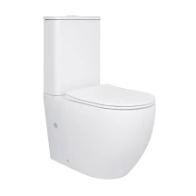 Унитаз-компакт Qtap Robin Ultra Quiet безободковый с сиденьем Soft-close QT13226089AW