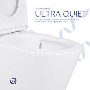 Унітаз-компакт Qtap Scorpio безободковий Ultra Quiet з сидінням Soft-close QT14222125AUQW №5