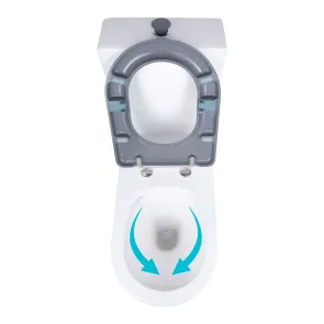 Унитаз напольный Qtap Freedom инклюзивный Rimless безободковый с сиденьем Soft-Close WHITE QT22226098W №7