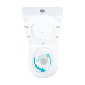 Унітаз підлоговий Qtap Vlasta Ultra Quiet безобідковий з сидінням Soft-close WHITE QT28228300W №5