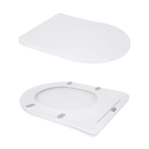 Унітаз підлоговий Qtap Vlasta Ultra Quiet безобідковий з сидінням Soft-close WHITE QT28228300W №7