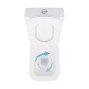 Унітаз-компакт Qtap Cardinal Ultra Quiet безободковий з сидінням Soft-close QT04222168AUQ3W №6