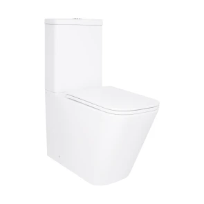 Унітаз підлоговий Qtap Tern Ultra Quiet безобідковий з сидінням Soft-Close QT17222175AUQ1W White №1