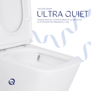 Унітаз підлоговий Qtap Tern Ultra Quiet безобідковий з сидінням Soft-Close QT17222175AUQ1W White №5