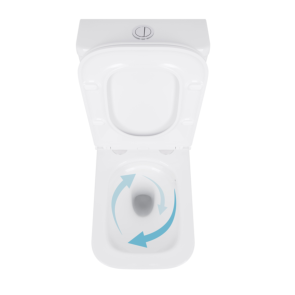 Унітаз підлоговий Qtap Tern Ultra Quiet безобідковий з сидінням Soft-Close QT17222175AUQ1W White №6