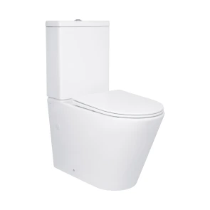 Унітаз підлоговий Qtap Swan Ultra Quiet з сидінням Soft-close 640x360x835 мм QT16222182TW White №1