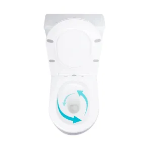 Унітаз підлоговий Qtap Grand Ultra Quiet безобідковий з сидінням Soft-close WHITE QT26228301W №5