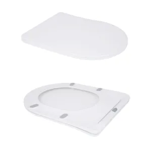 Унітаз підлоговий Qtap Grand Ultra Quiet безобідковий з сидінням Soft-close WHITE QT26228301W №7