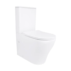 Унитаз напольный Qtap Virgo Ultra Quiet безободковый с сиденьем Soft-Close WHITE QT18226092AW №1